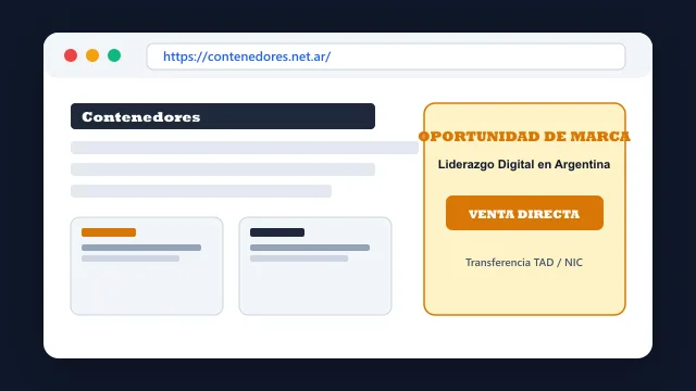 Modelo de aplicación comercial y proyectos digitales para contenedores.net.ar